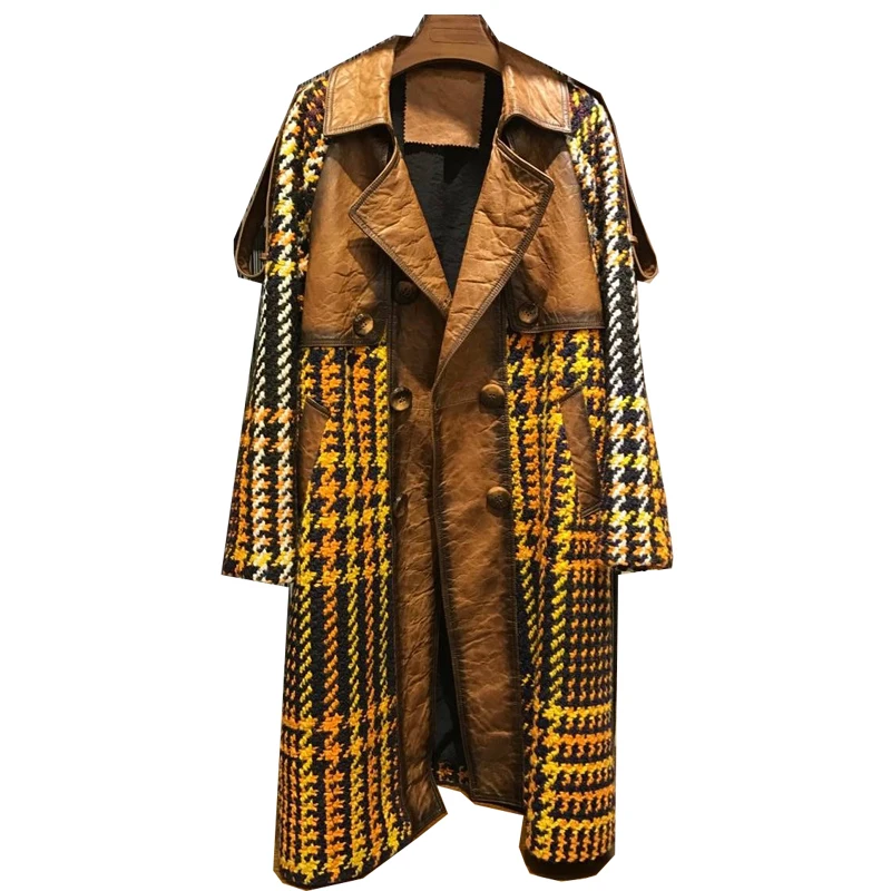 

Real Genuine Leather Jacket Women Tops Spring Autumn Winter Jacket Korean Vintage Long Coat Female Jacket Abrigo Mujer ZT1745