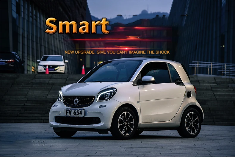 Чехол для Smart- светодиодный головной фонарь, аксессуар для лампы, чехол для Benz Smart светодиодный, для умного автомобиля