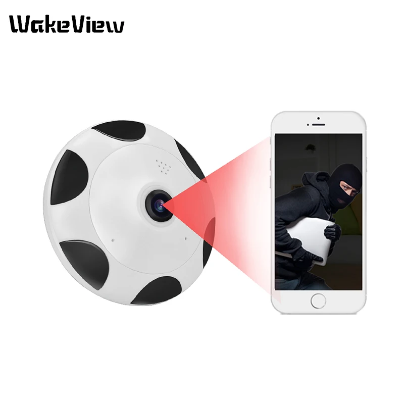 

WakeView 360 Camera Full view Two way audio WIFI Panoramic vr IR 1.3MP/2MP/3MP Fisheye Wireless Smart IP Camera app ICSEE 1080P
