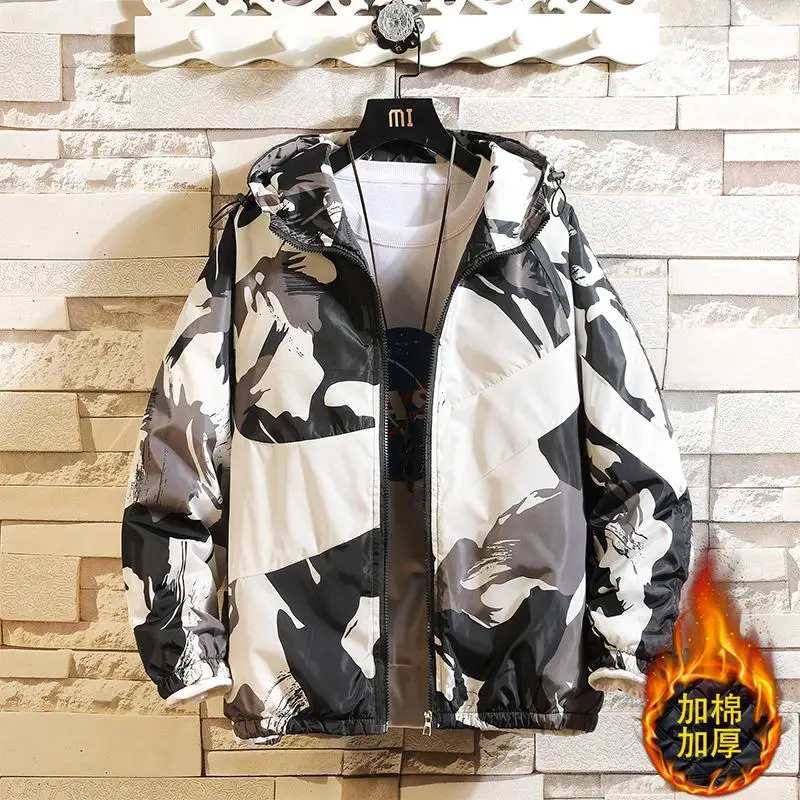 4XL новые модные толстые хлопковые мужские/женские зимние куртки для пар, пальто с капюшоном, теплое мужское зимнее пальто, повседневное студенческое Мужское пальто