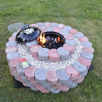 

Garden DIY Plastic Mold Path Pavement Model Concrete Stepping Stone Cement Brick Maker