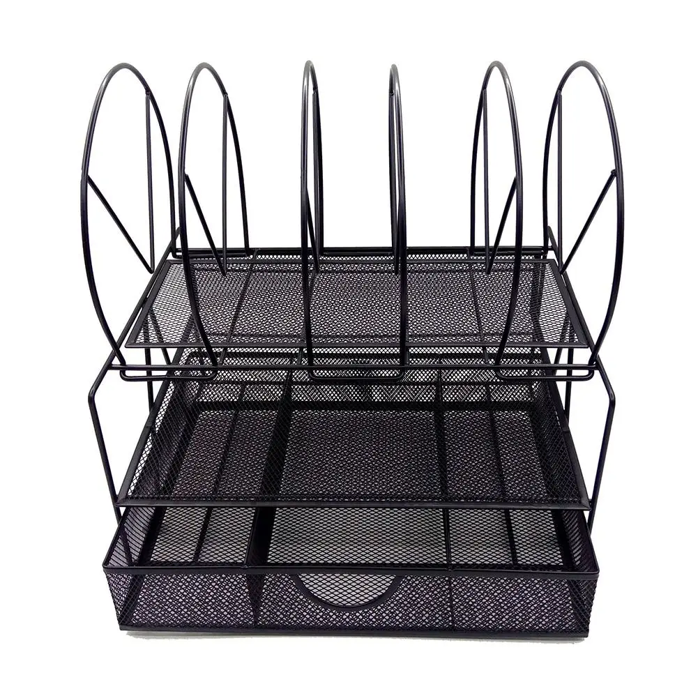File Holder Rack Innovative Metal Multifunctional Three Layer