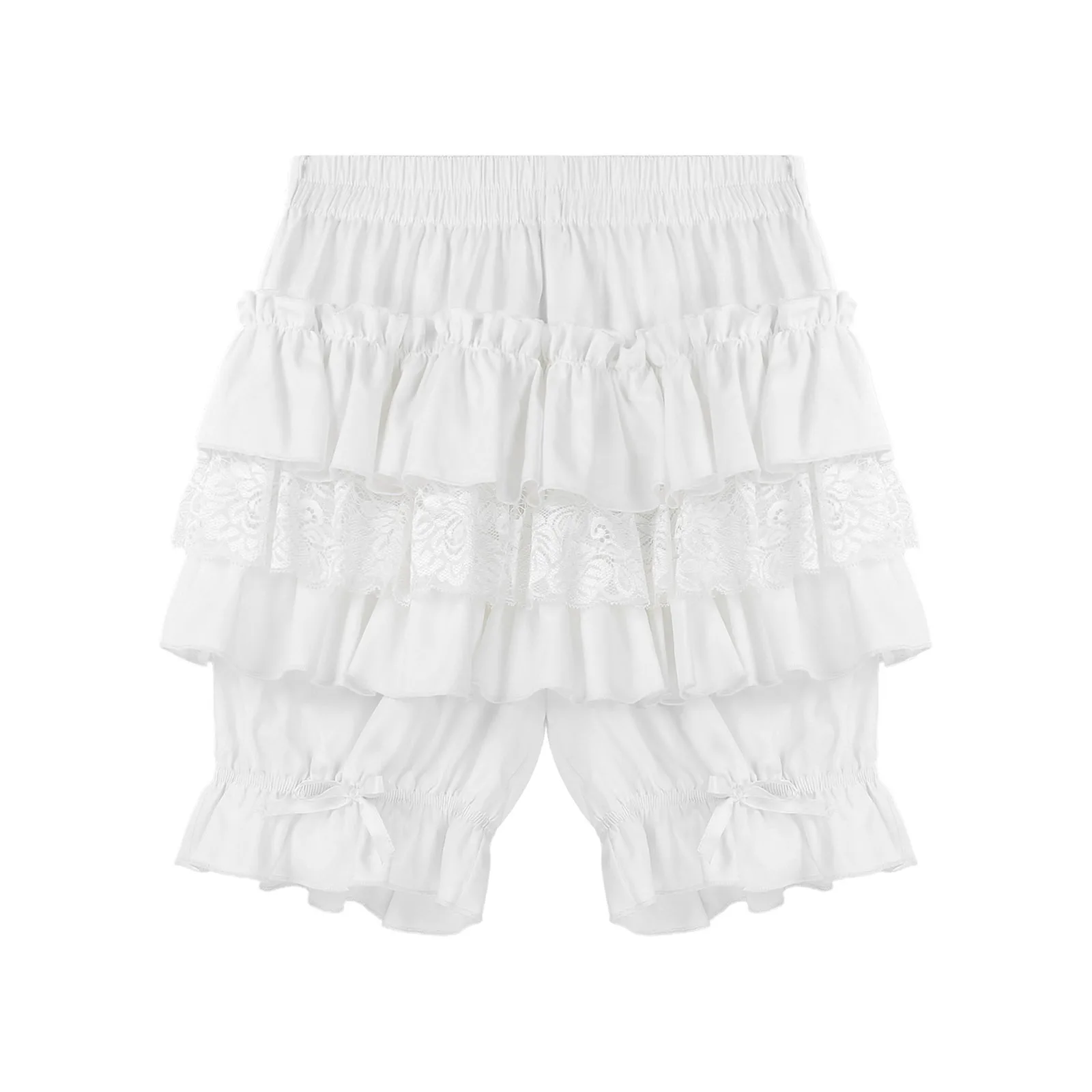 Ruffle Pumpkin Bloomers Women Teen Girls Lolita Victorian Steampunk Bloomer Shorts Kawayi Vintage Gothic Pantaloons