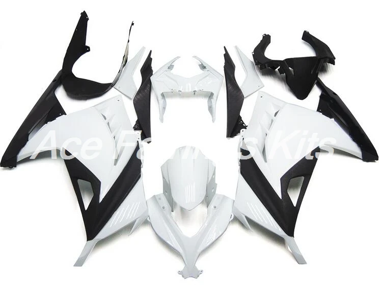 ABS комплект обтекателей для Kawasaki Ninja300 EX300 300R 2013, 13, 14, 15, 16, 17, обтекатели впрыска черный белый хорошее