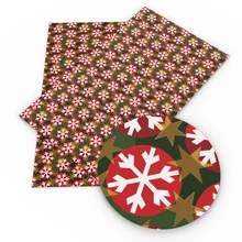 20*34 см рождественские печатные искусственная синтетическая кожа для детей платье-пачка с бантом из искусственной Сумки Чехол-кошелек для телефона для скрапбукинга "сделай сам", 1Yc7869