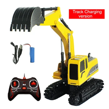 

2.4Ghz 6CH Channel 1:24 RC Excavator Toy RC Engineering Car Alloy Plastic Excavator RTR For Kids Christmas Birthday Gift No8
