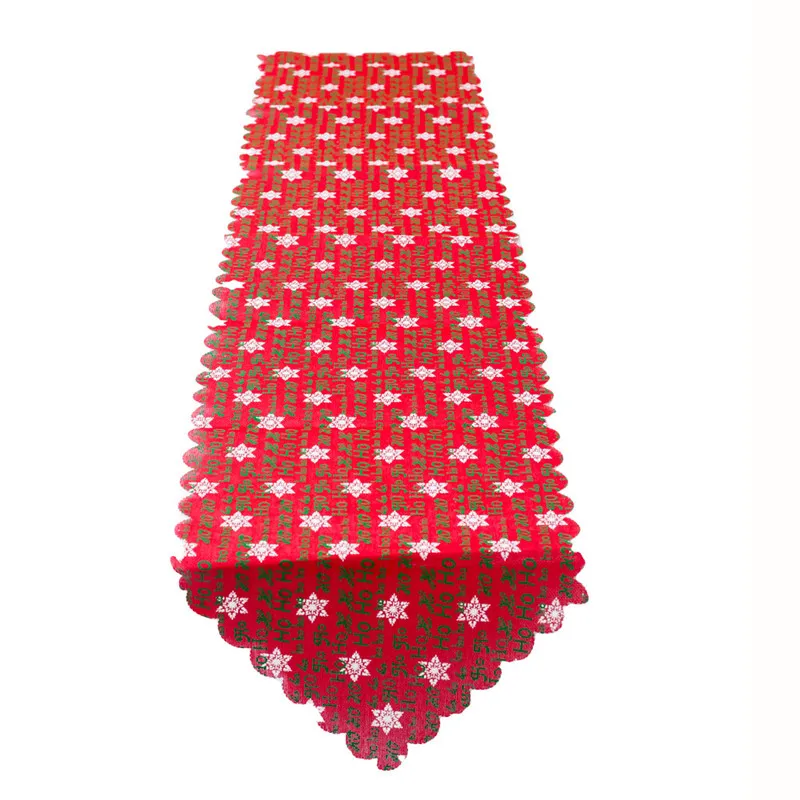 table runner Christmas Embroidery Linen Table Flag Tablecloths Party Decoration Creative christmas decorations for home #3S30 (7)