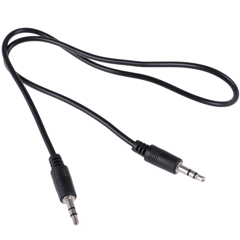 

1Pc 2 colors to choose 1m 3.5mm Jack male to male car aux auxiliary cord stereo audio cable Stereo Auxiliary Cable