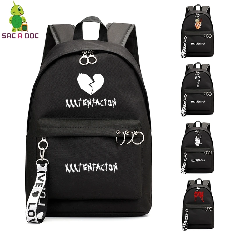 Pаспродажа XXXTentacion рюкзак для колледжа Школьные Сумки sac dos рюкзак для ноутбука вместительные рюкзаки дорожная сумка на плечо для девочки подростка
