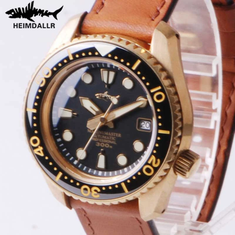 HEIMDALLR Lord Of The Sea SDBX Diver Bronze Watches NH35 Automatic Mechanical Watch Men Sapphire Crystal C3 Luminous Dive Watch