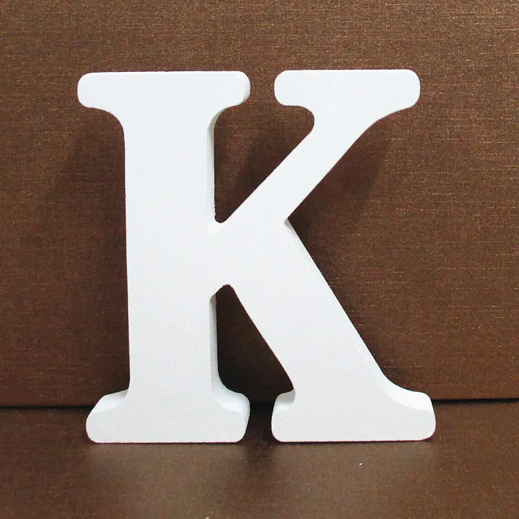 White Wooden Alphabet Letter for Personalized DIY Art and Home Decor, 10cm