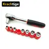 Krachtige 1/4 Inch Torque Ratchet Wrench Set Repair Tool For Vehicle Bicycle Bike Socket Wrench Kit Tool + 8 socket ► Photo 2/4