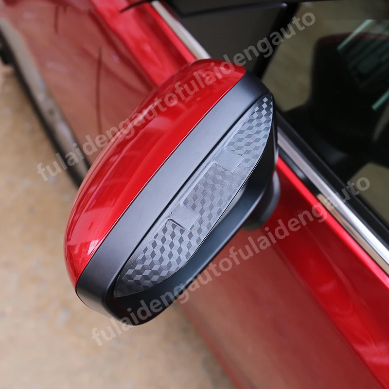 2 шт. для Ford Focus MK4- углеродное волокно ABS зеркало заднего вида дождь бровей Дождь Снег Щит защита автомобиля Стайлинг