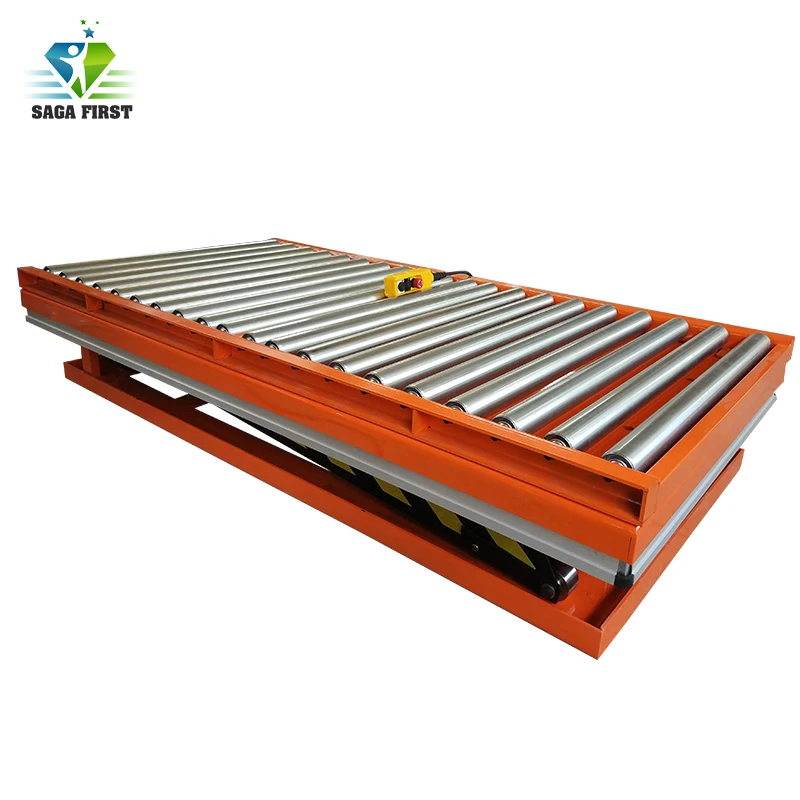 Europe Standard Roller Conveyor Scissor Lift Table |