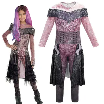 

Descendants 3 Audrey Mal Costume Jumpsuit Halloween Cosplay Fancy Dress Outfits Dress Halloween Cosplay Costume Jumpsuit