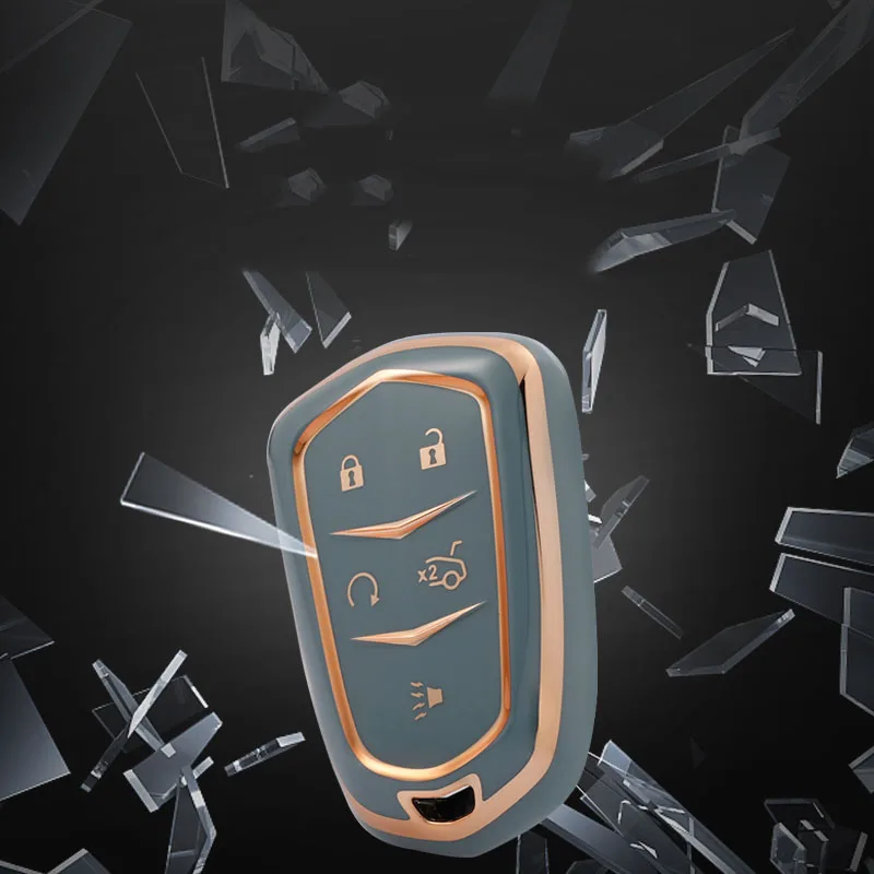 Copertura della cassa chiave dell'automobile per Cadillac ATS-L XTS XT5 CTS CT6 copertura chiave dell'automobile ATS 28T SRX Escalade 2015 Car Styling portachiavi accessori - H074cd5c3bdba4a6d9a194ab8f06dcb95g