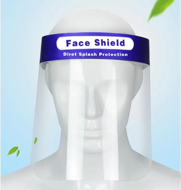 

10pcs Protective Mask Face Shield Transparent PET Isolation Panel Anti-fog Anti-splash Safety Mask With CE FDA Certification
