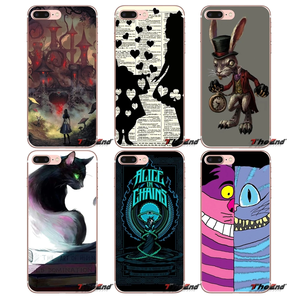 

For Samsung Galaxy S9 Plus Note 8 One Plus oneplus 5T Meizu M5s LG V30 HTC U11 Cheshire Cat alice in wonderland Phone Case