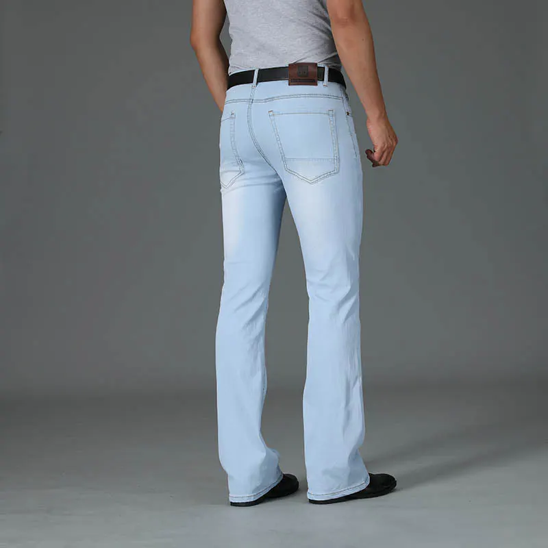 Bootcut Pants in Light Blue