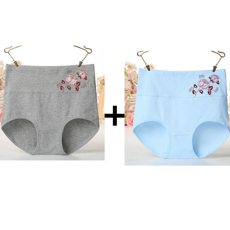 2pcs grey blue Женские шорты с высокой талией бесшовный корсет белье для похудения и коррекции фигуры формирователь тела женское нижнее белье пояс Корректирующее белье брюки - Цвет: 2pcs grey blue