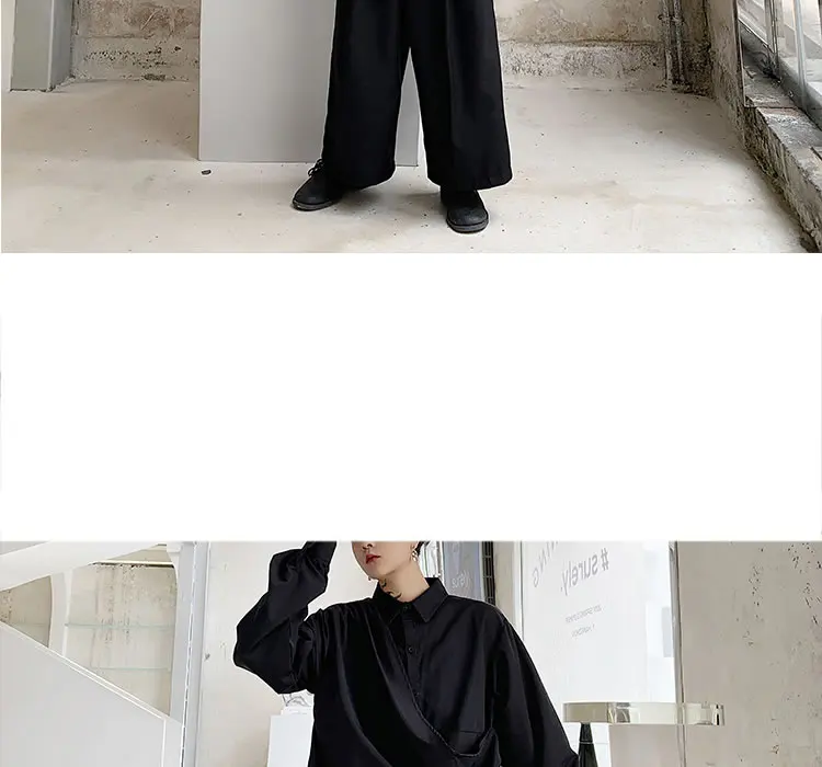 XITAO нерегулярные плиссированные Женские топы с длинными рукавами и блузки Модная рубашка Harajuku Осенняя женская одежда WLD2687