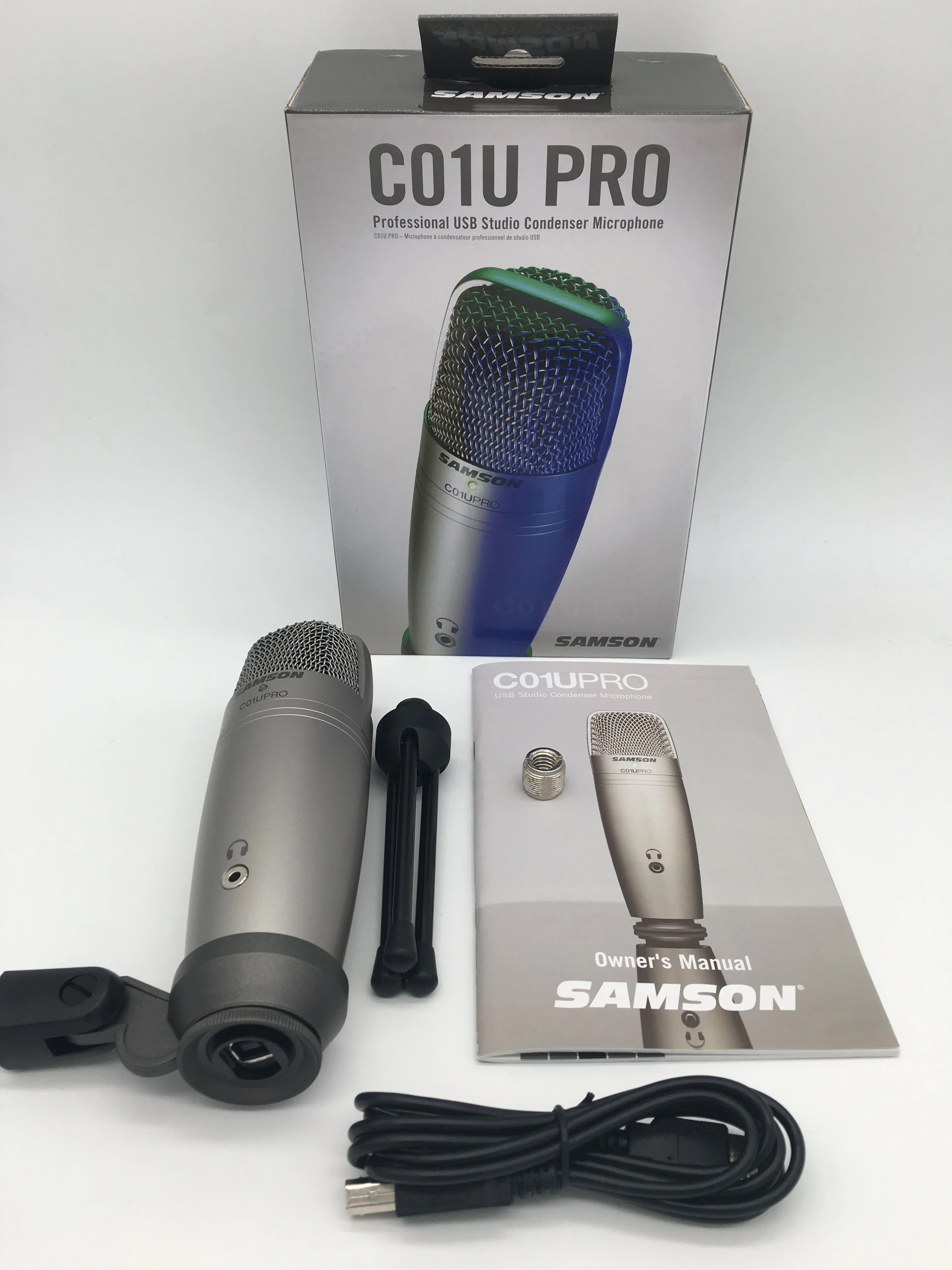 Samson C01U Pro USB Студийный конденсаторный микрофон для профессионального радио диктофона, речевого повествования