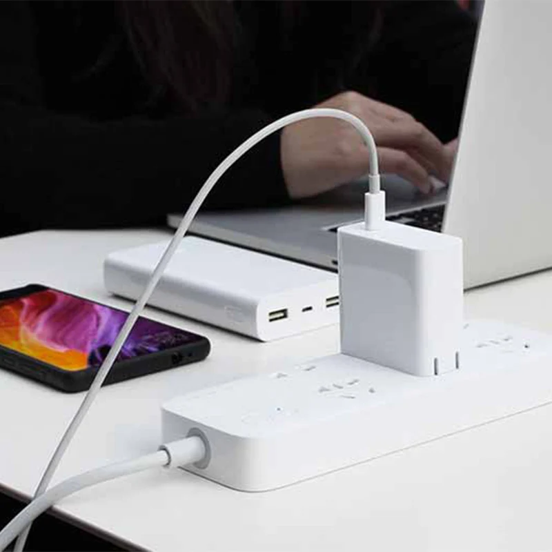 Xiao mi USB-C 65 Вт Быстрое зарядное устройство выход Тип C порт USB PD 2,0 QC 3,0 адаптер питания для mi ноутбук air 13,3 MacBookpro mi X 2S телефон