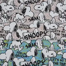 Snoopy холщовая ткань с принтом можно использовать кошельки, обувь и шляпы, ремесла, дорожные принадлежности, товары для домашних животных, автомобильные suppli diy