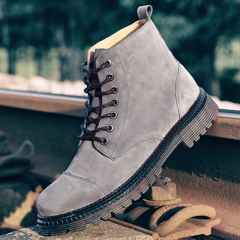 ankle high slip on work boots