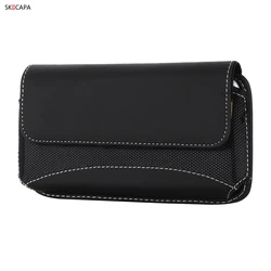 Oxford Leather Phone Pouch with Belt Clip Holster - Samsung S21 Plus (Cross Bag)