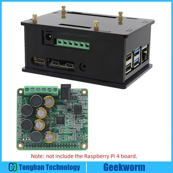 

Raspberry Pi 4 Amplifier HIFI AMP Expansion Board Audio Card + Acrylic Case for Raspberry Pi 4 Model B Only