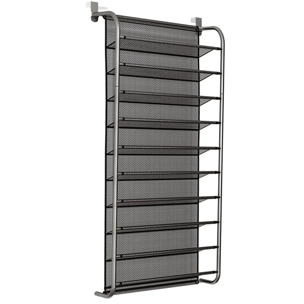 New 1Pc Hallway Space Saving Shoe Organizer Over Door Hanging Shoe Shelf Multi Layers Shoes Rack Furniture Home Organizer Wall
