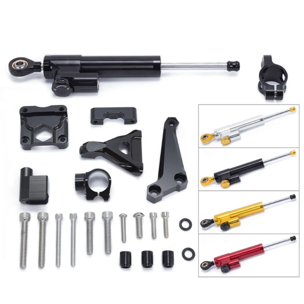 

for KAWASAKI Z250 Z300 Motorcycle Aluminium Steering Stabilizer Damper Mounting Bracket Kit for KAWASAKI Z250 Z300 2015-2016