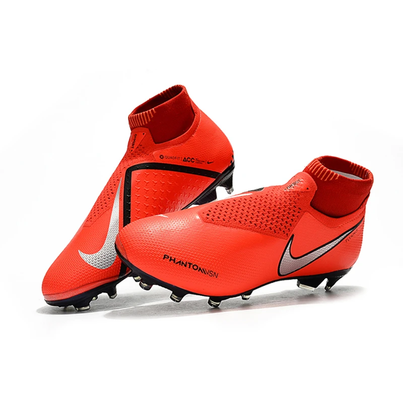 Nike Phantom VSN тени Elite DF FG Футбол бутсы кроссовки Для мужчин футбольные бутсы с волнообразным краем; Zapatos De Futbol Hombre Nike Бутсы; большие размеры 39-45