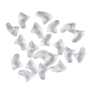 

20 pcs Soft Nail Caps For Cat Pet Claw Control Paws off + Adhesive Glue -Transparent,Size M