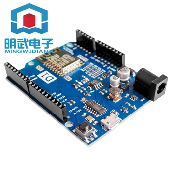 

Upgraded WeMos D1 R2 WiFi UNO template based on ESP8266 with pin header