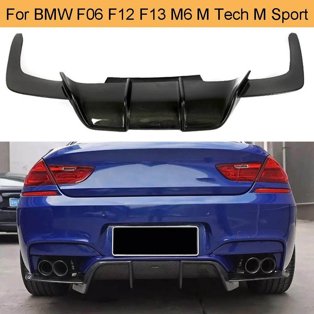 6 серии карбоновый диффузор заднего бампера для BMW F06 F12 F13 M6 M Tech M Sport 2012- 640i 650i