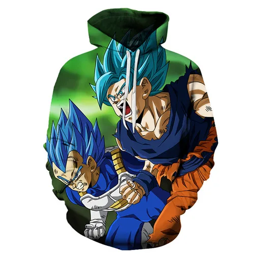 3D Dragon Ball печатных толстовки Для мужчин Для женщин осенний пуловер с длинными рукавами мужской Аниме Дизайн уличная Прямая поставка - Цвет: AFKH1436(Asian Size)