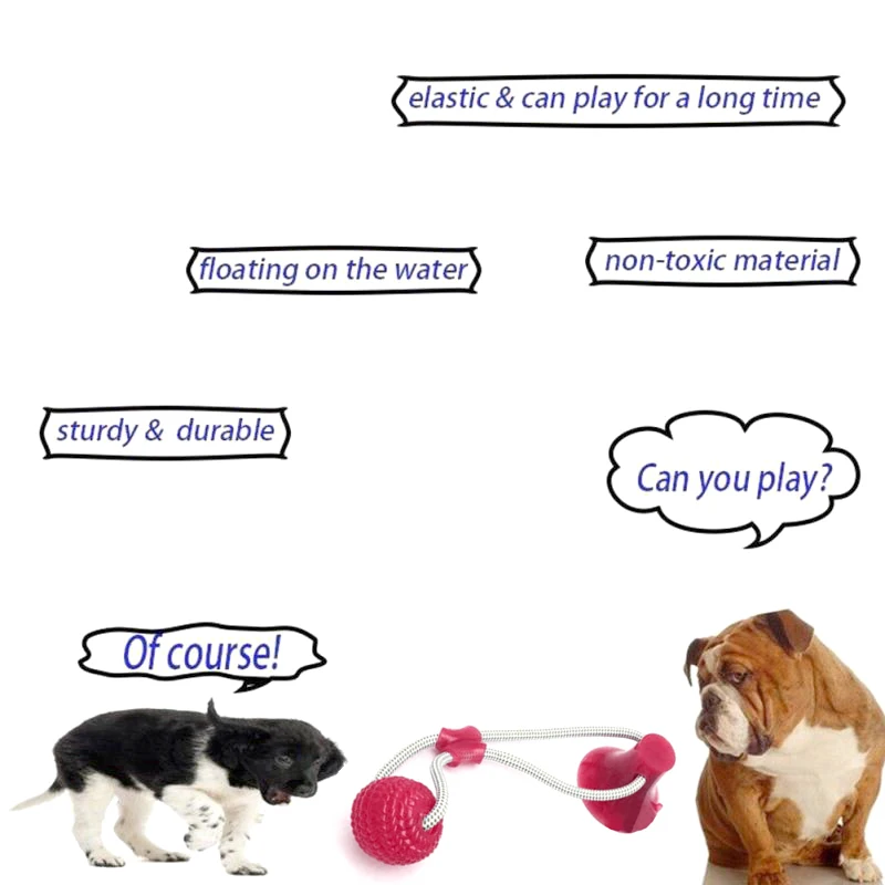 Многофункциональная домашняя молярная укуса резиновая игрушка для собак Жевательные Шарики чистка зубов безопасная Эластичность Мягкий щенок присоска собака игрушка для кусания