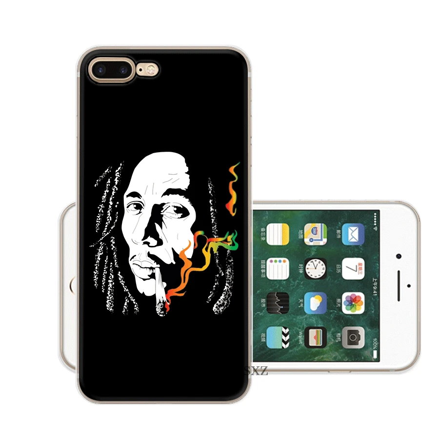 Чехол для мобильного телефона iPhone Apple XR X XS Max 6 6s 7 8 P Lus 5 5S SE Shell Bob Marleys раста Лев регги Diy Защита - Цвет: H8