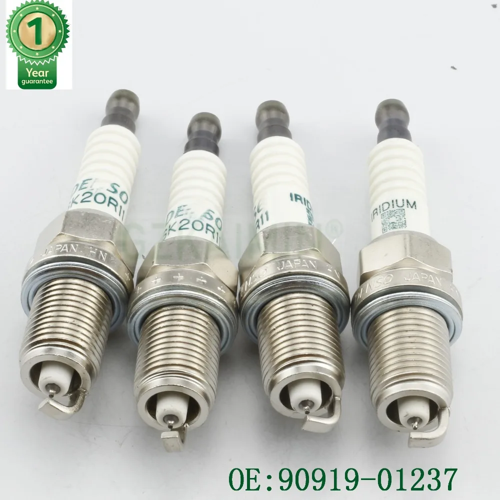 4 шт. свечи зажигания OEM 0919-01237 SK20R11 для Toyota Camry Scion Lexus Pontiac