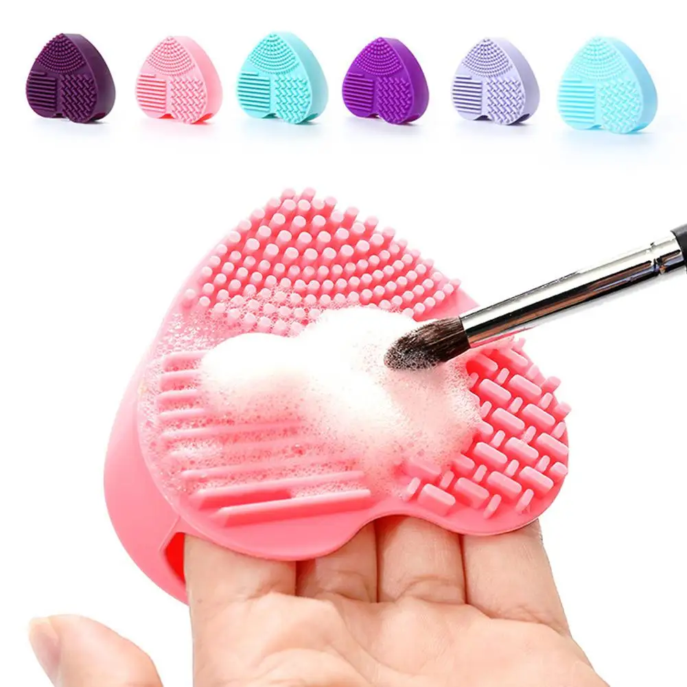 Love Heart Wash Cosmetic Brushes Cleaner MakeUp Washing Brush Gel Cleaning Mat Silicone Foundation Makeup Tool Cleaning Scrubber Love Heart Wash Cosmetic Brushes Cleaner MakeUp Washing Brush Gel Cleaning Mat Silicone Foundation Makeup Tool Cleaning Scrubber