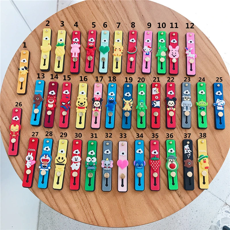 

Universal Phone Stand bracket Push and pull Stand stretch grip phone Holder Finger Cute cartoon stand for iphone 6 7 8 X