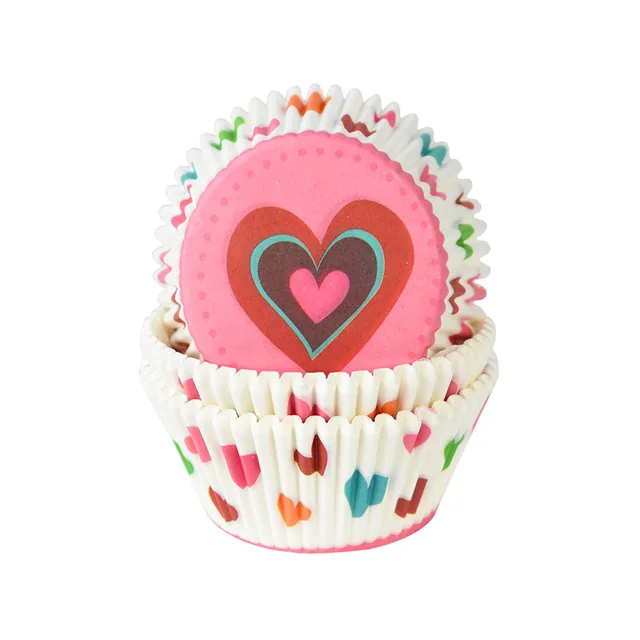 100pcs/set Muffin Liners Cupcake Paper Cups Cake Forms Baking Box Case Cake Mold Decorating Tool Wedding Birthday Party Supplies D08