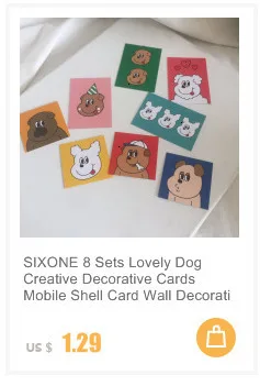 SIXONE 1 шт., Peanut Rogue Dog, водонепроницаемая, маслостойкая, канцелярская, декоративная наклейка, для ручного счета, ноутбука, компьютера, креативная наклейка
