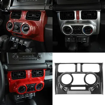 

for Suzuki Jimny 2019+ Car Styling Air Conditioning Control Panel Decoration Trim ABS Red/Silver Sticker Interior Accessories