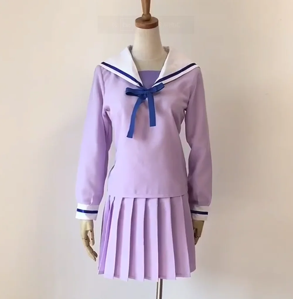Новый норагами юкине Iki Hiyori фиолетовое платье школьная Униформа костюм моряка