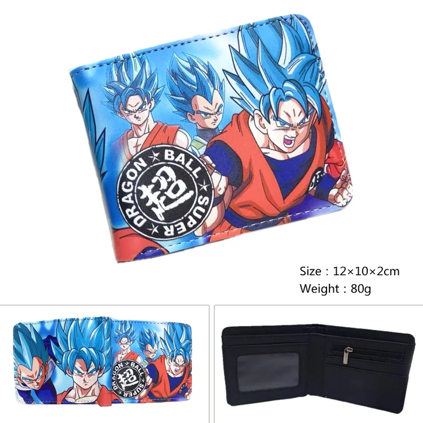 Аниме Dragon Ball Z Goku кошелек pu короткий двойной фото держатель для карт мультфильм кошелек для мальчиков и девочек студенческий кожаный карман для монет moneybag