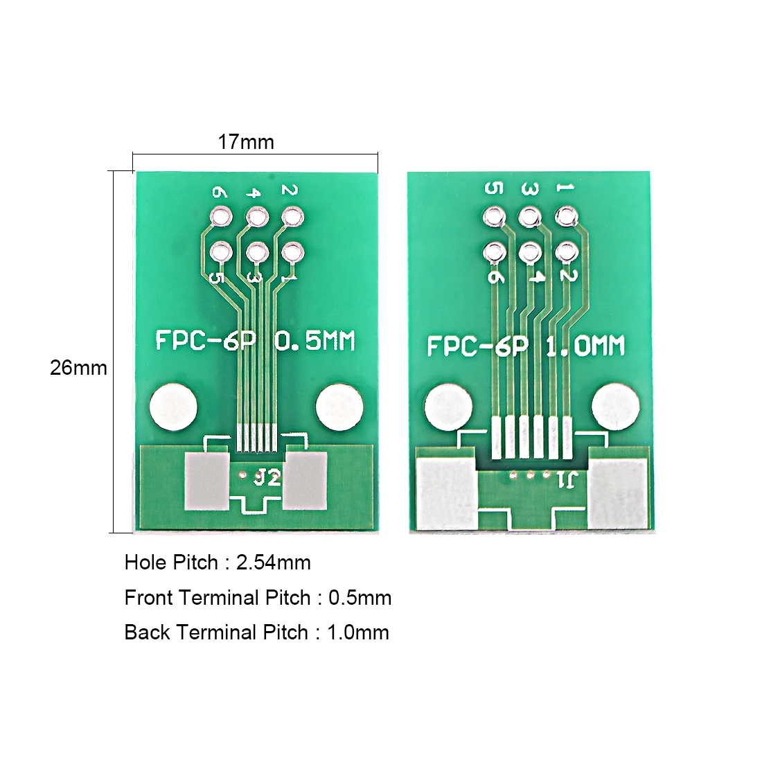 Uxcell FPC 6PIN 0,5/FPC 6PIN 1 to DIP адаптер печатной платы SMD конвертер 20 шт