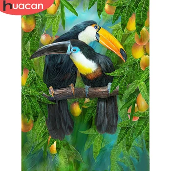 

HUACAN 5D DIY Diamond Painting Parrot Sale Diamond Embroidery Cross Stitch Animal Home Decorations Gift